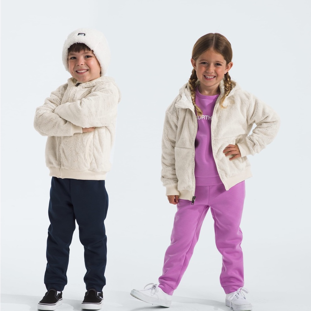 The North Face Kids Green and Gray Osito Jacket